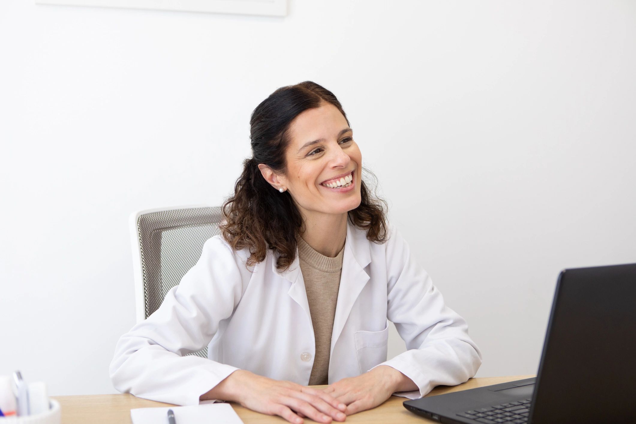 Doctor in a professional healthcare office